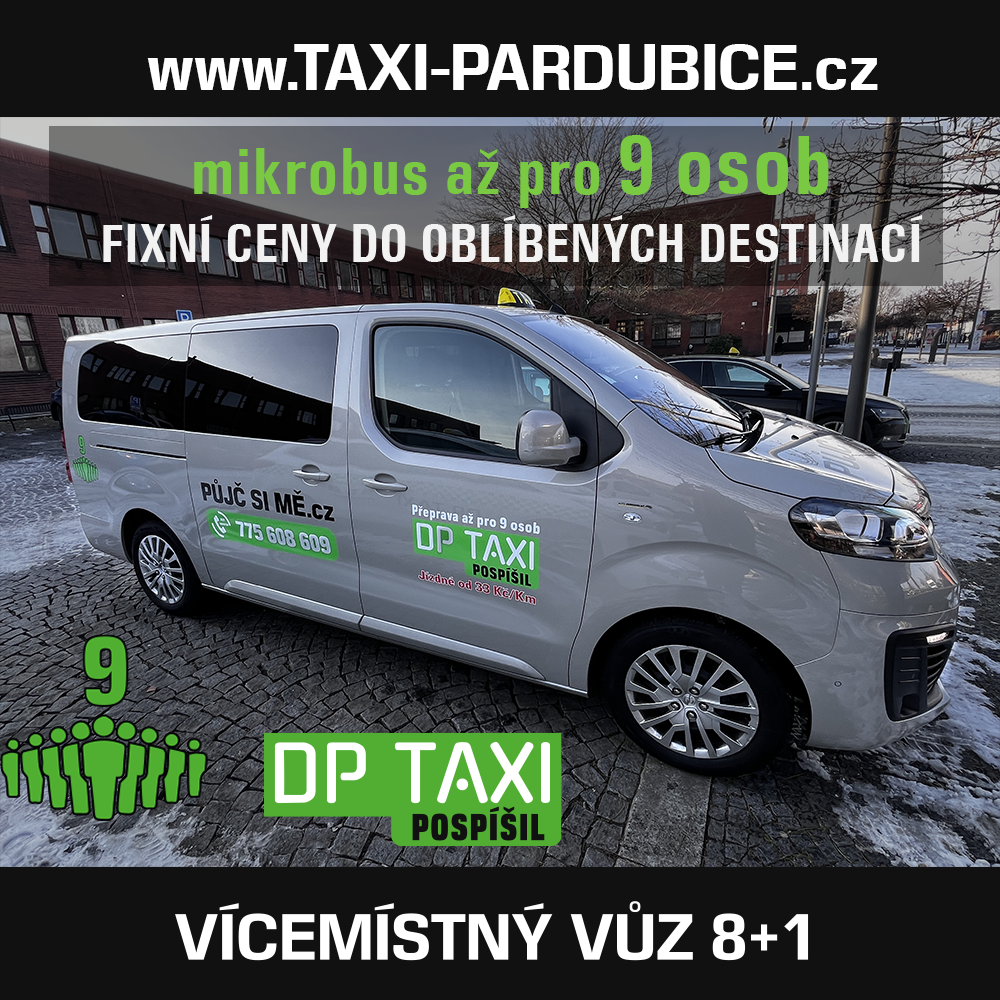 Taxi Pardubice, DP Taxi, Taxi 88, Taxi Pospíšil, Levné taxi
